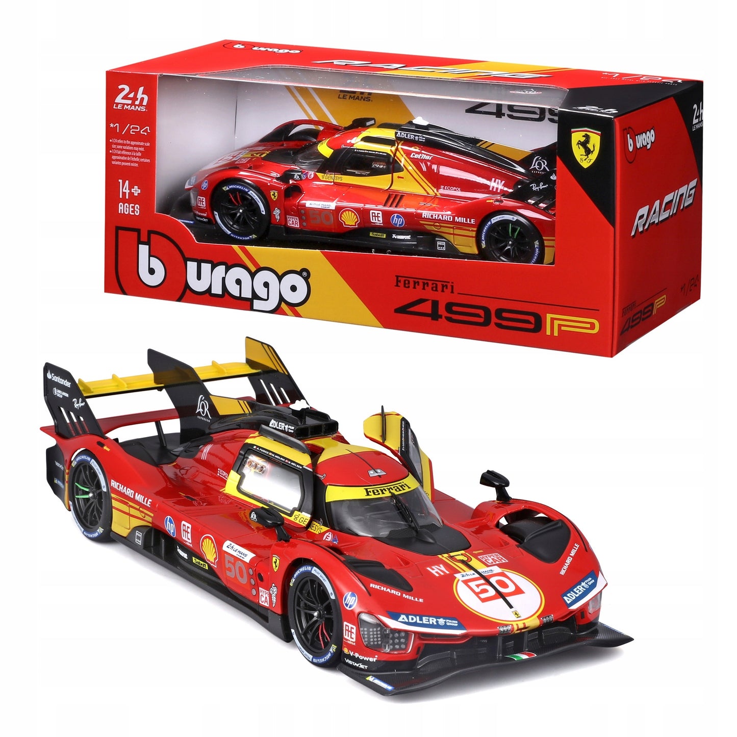 Ferrari 499P #50 24H LeMans Champion 2024 - 1/24 Bburago