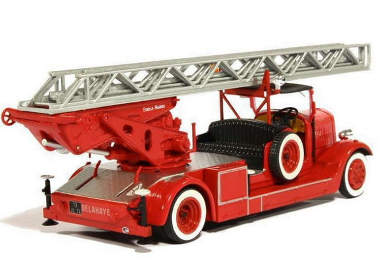 Delahaye Typ 103 Feuerwehr mit Drehleiter rot - 1/43 Altaya