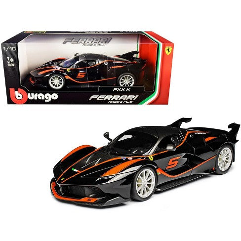 Ferrari FXXK negru Nr.5 - 1/18 Bburago
