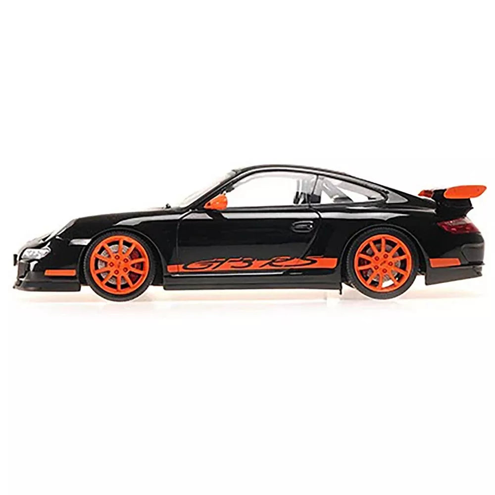 Porsche 911 GT3 RS 2007 (negru/portocaliu) - 1/18 Minichamps