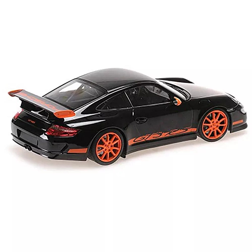 Porsche 911 GT3 RS 2007 (negru/portocaliu) - 1/18 Minichamps