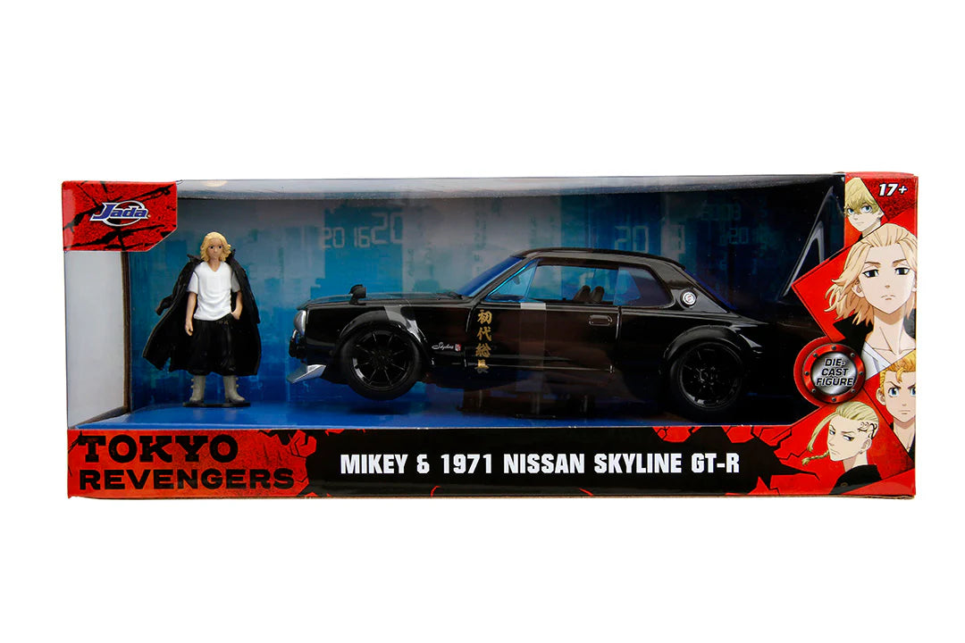 Nissan Skyline GT-R 1971 cu figurina Mikey - 1/24 Jada