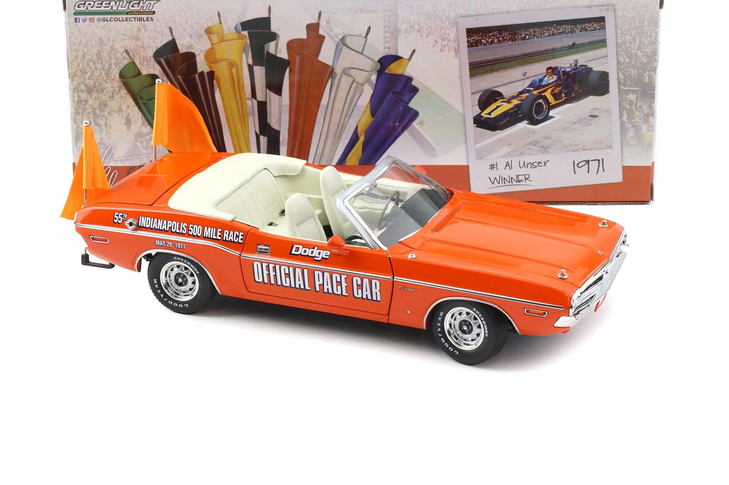 Dodge Challenger 1971 Official Pace Car - 1/18 Greenlight