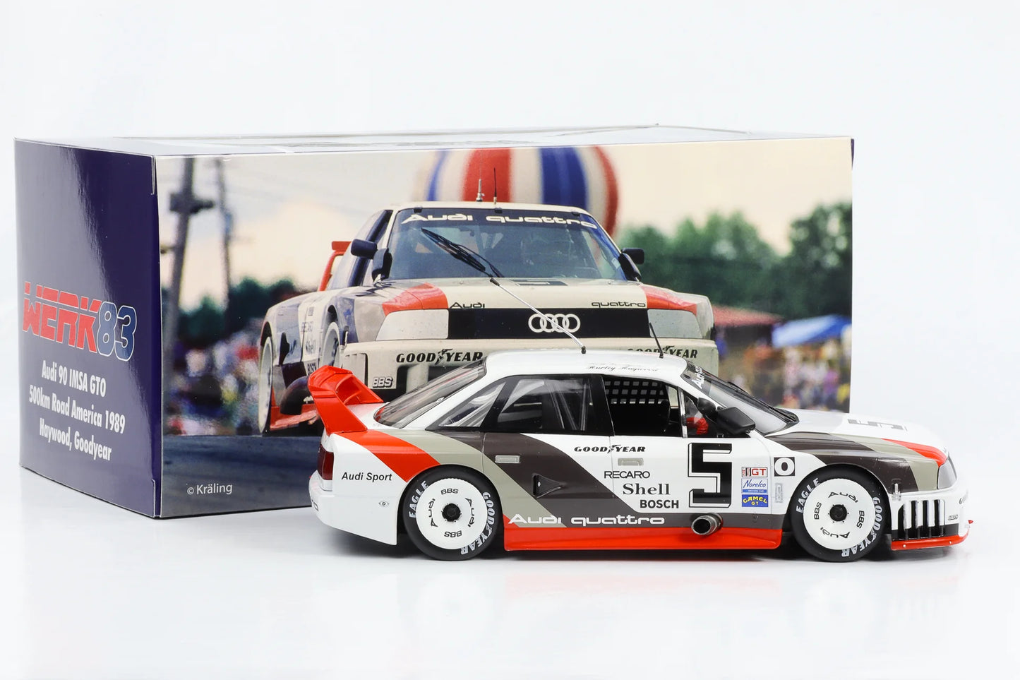 Audi 90 Imsa GTO #5 Haywood Goodyear - 1/18 Werk83