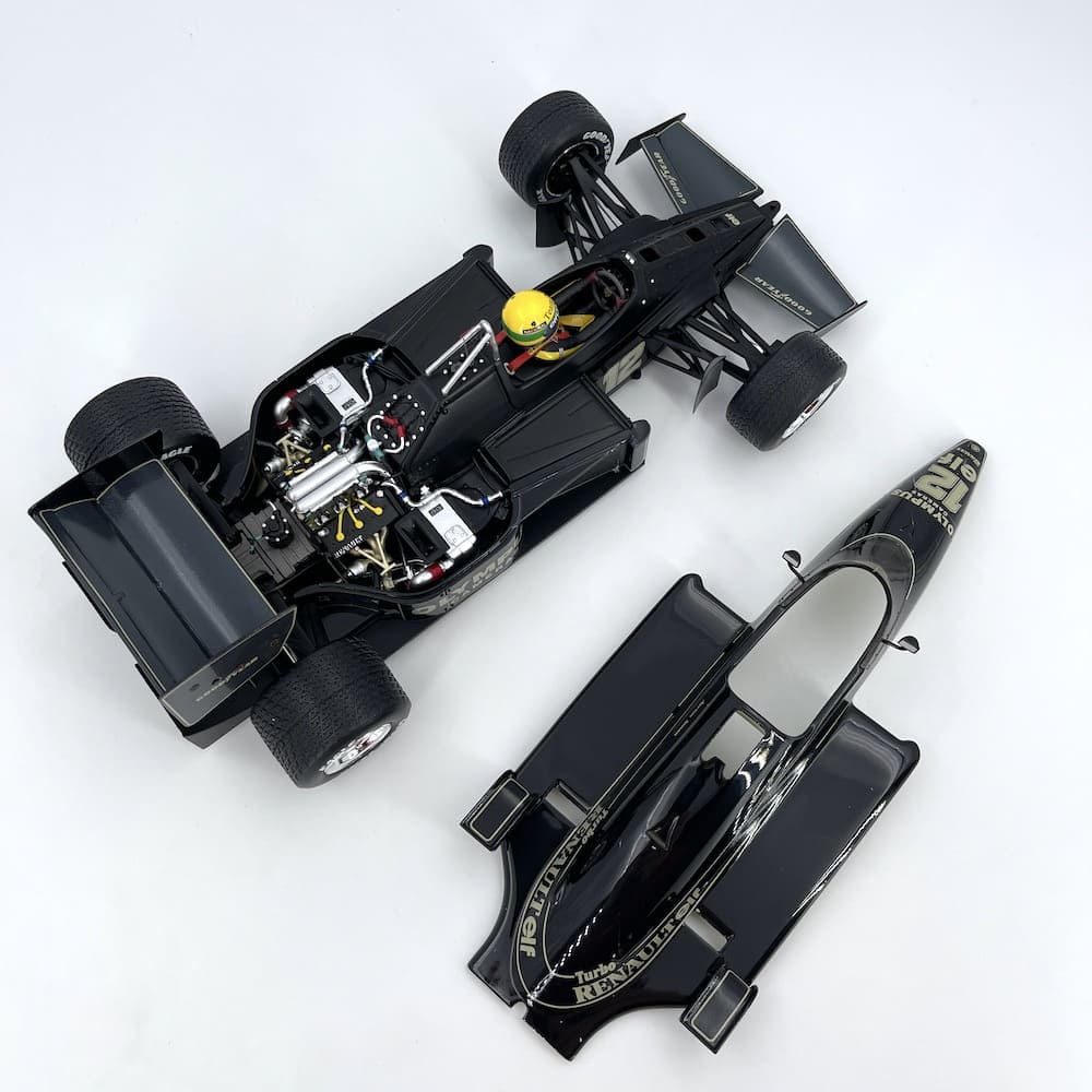 Ayrton Senna Lotus 97T #12 Winner Portugal GP Formula 1 1985 - 1/18 Premium X