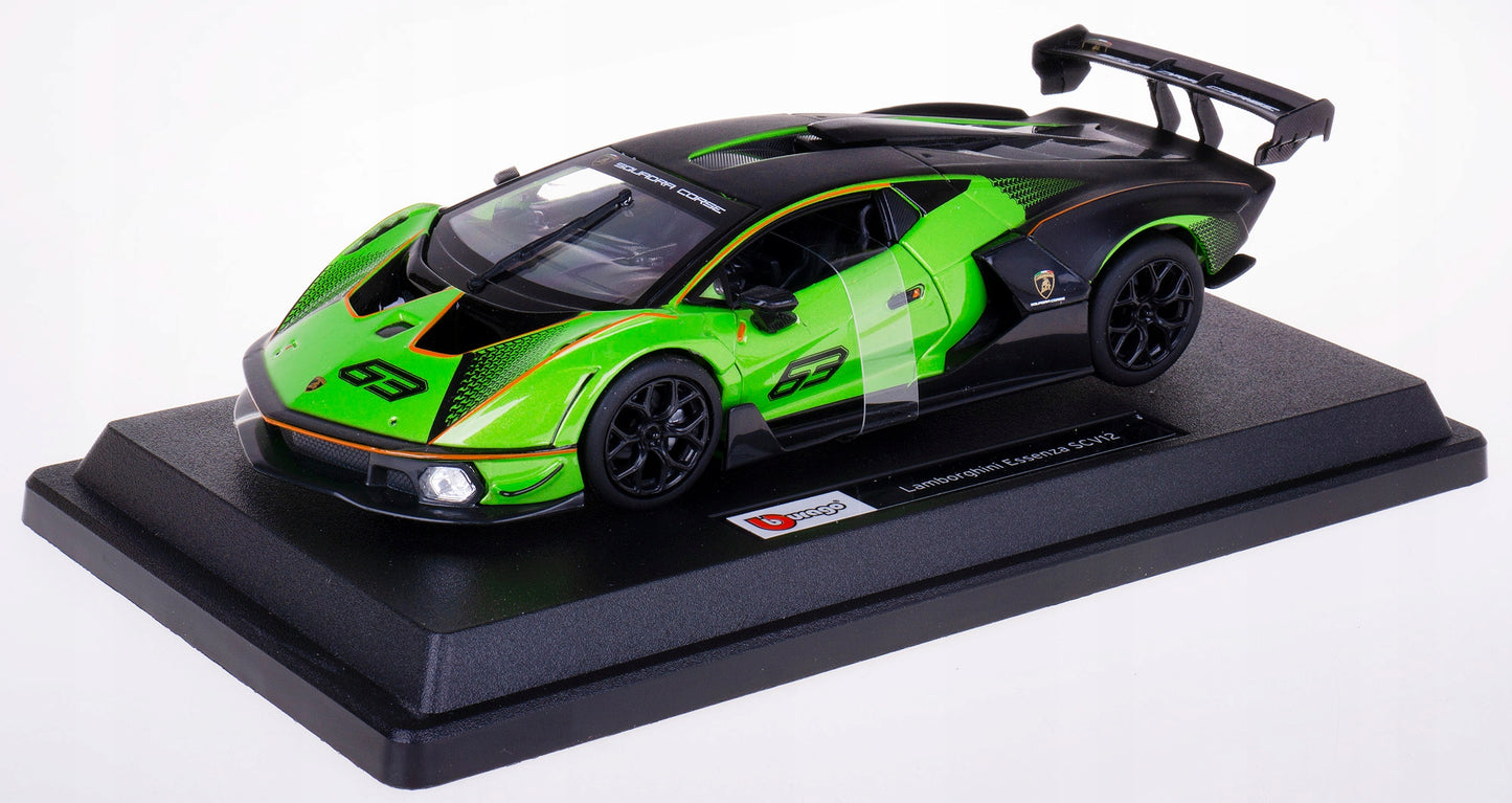 Lamborghini Essenza SCV12 negru/verde 2020 - 1:24 Bburago