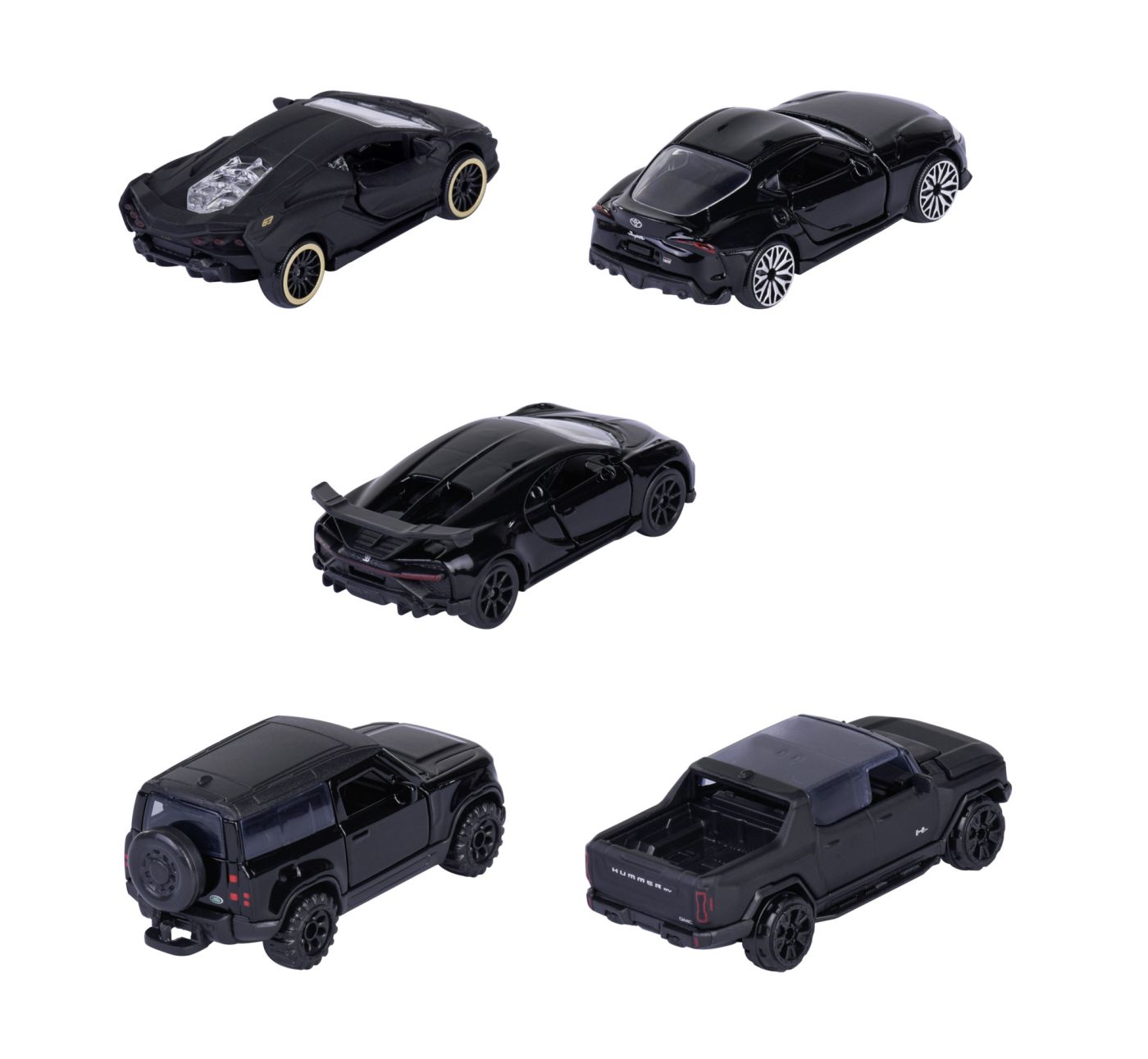 Set 5 masinute metalice Black Edition 2 - 1/64 Majorette