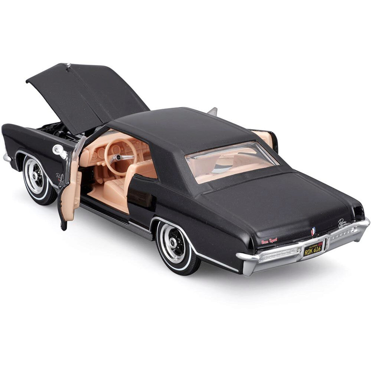 Buick Riviera 1965 negru - 1/26 Maisto