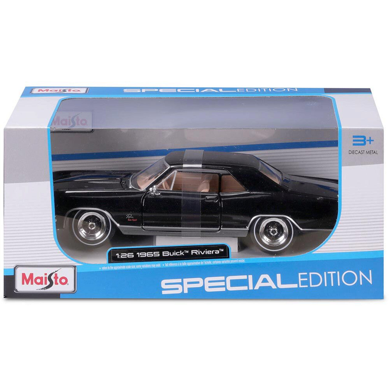 Buick Riviera 1965 negru - 1/26 Maisto