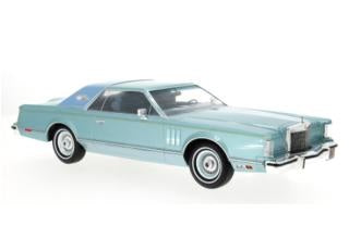 Lincoln Continental Mark V 1978 blue metal - 1/18 Model Car Group