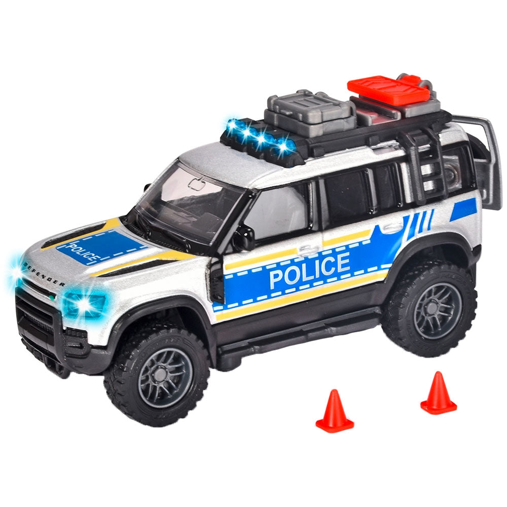 Masinuta Land Rover Police cu lumini si sunete - 1/43 Majorette