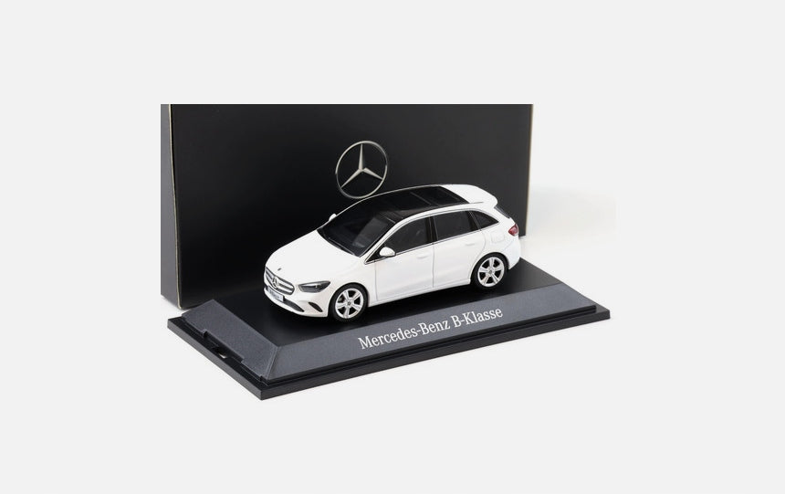 Mercedes B-Class alb cu vitrina plexiglass - 1/43 Herpa