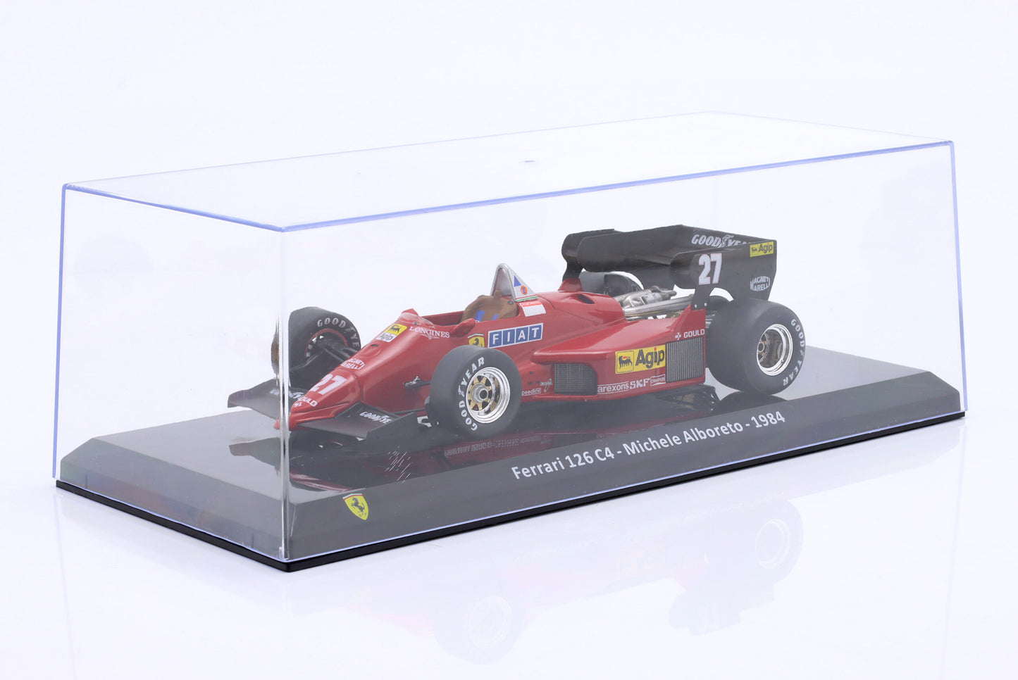 Formula 1 Ferrari 126 C4 - Michele Alboreto 1984 #27 cu vitrina plexiglass - 1/24 Premium Collectibles
