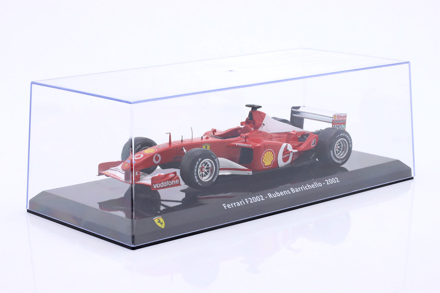 Formula 1 Ferrari F2002 - Rubens Barrichello 2002 #2 cu vitrina plexiglass - 1/24 Altaya