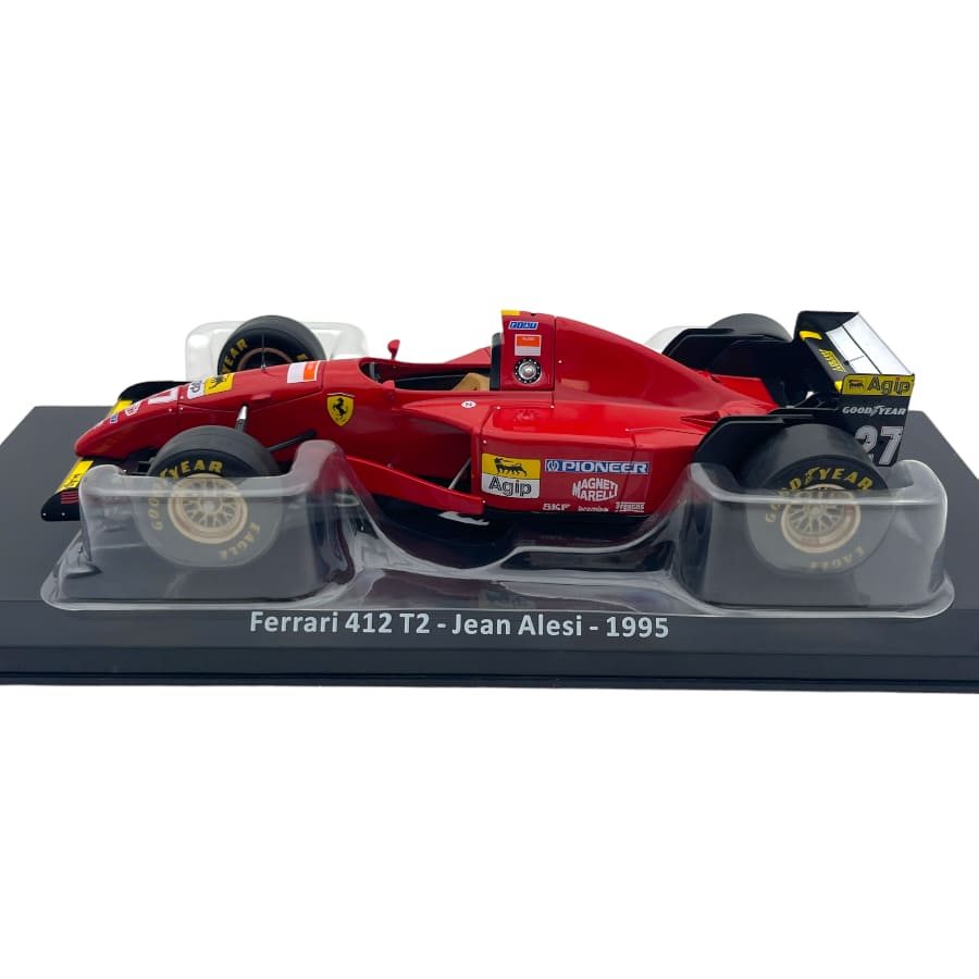 Formula 1 Ferrari 412 T2 - Jean Alesi 1995 #27 cu vitrina plexiglass - 1/24 Premium Collectibles