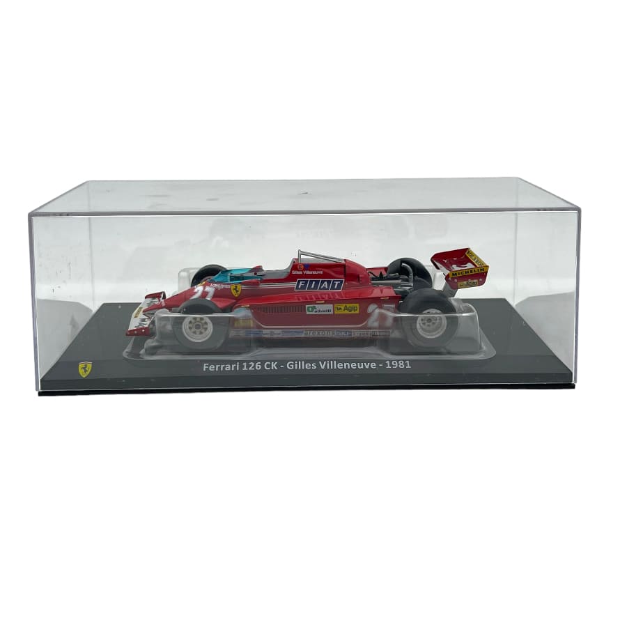 Formula 1 Ferrari 126 CK - Gilles Villeneuve 1981 cu vitrina plexiglass - 1/24 Premium Collectibles
