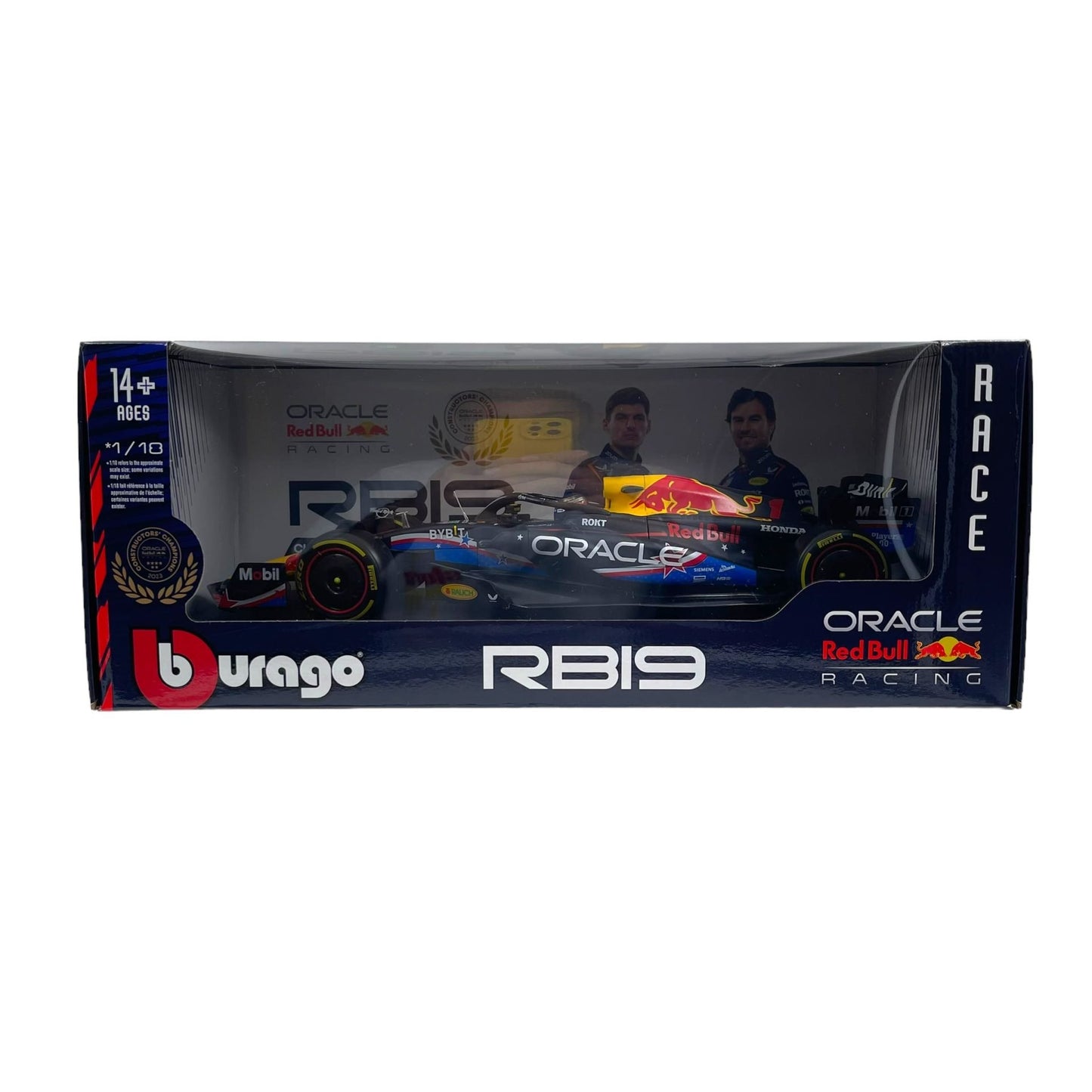 Formula 1 Max Verstappen Red Bull RB19 #1 Winner USA GP 2023 - 1/18 Bburago