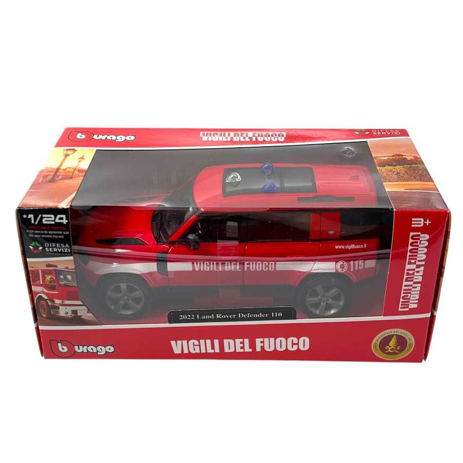 Land Rover Defender 110 2022 Vigili Del Fuoco - 1/24 Bburago