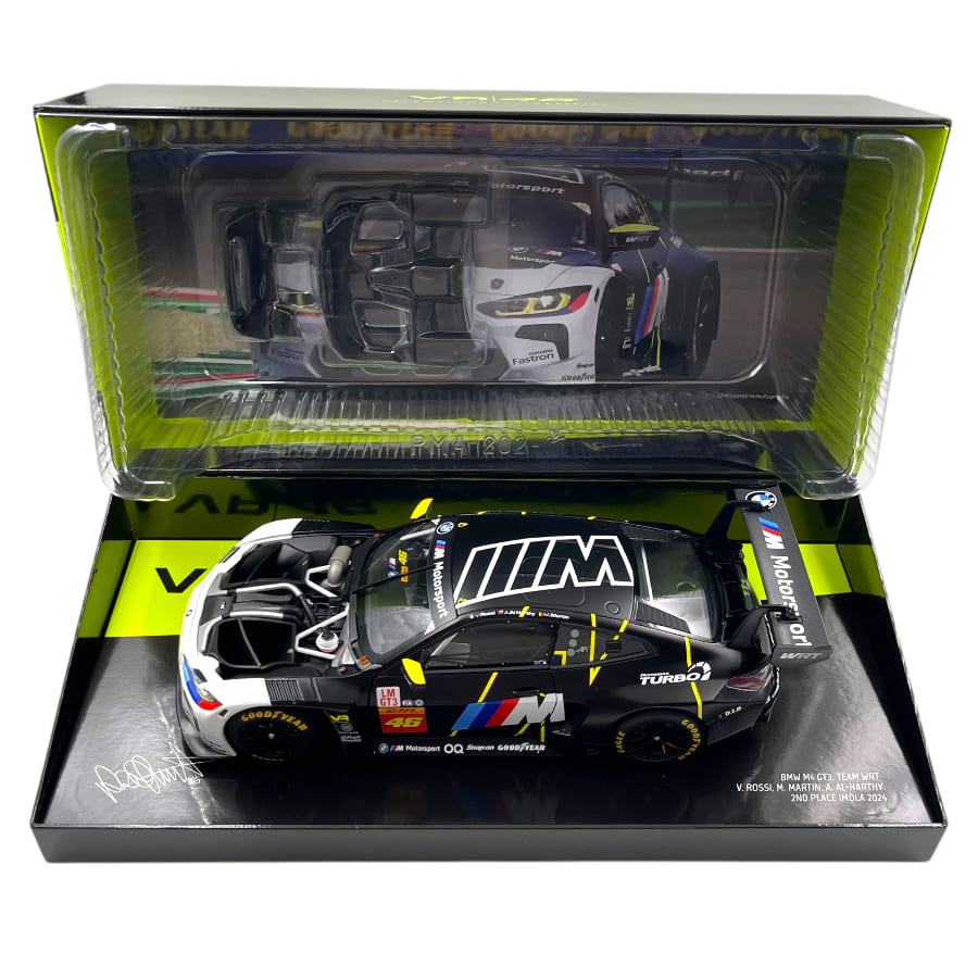 BMW M4 GT3 #46 2nd Imola 2024 Rossi, Martin, AL-Harthy 1/746pcs - 1/18 Minichamps