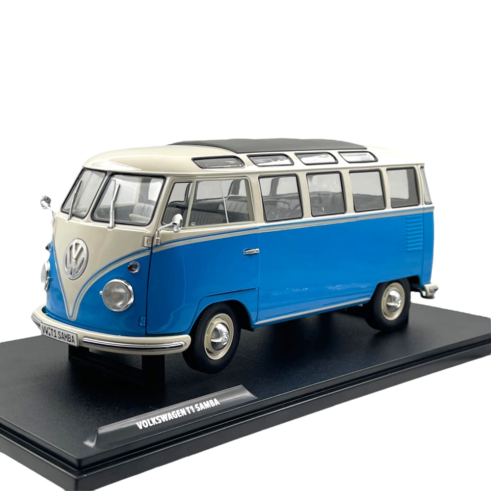 Volkswagen T1 Samba 1962 albastru/alb - 1/18 Solido