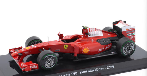 Formula 1 Ferrari F60 Kimi Raikkonen 2009 cu vitrina - 1/24 Altaya