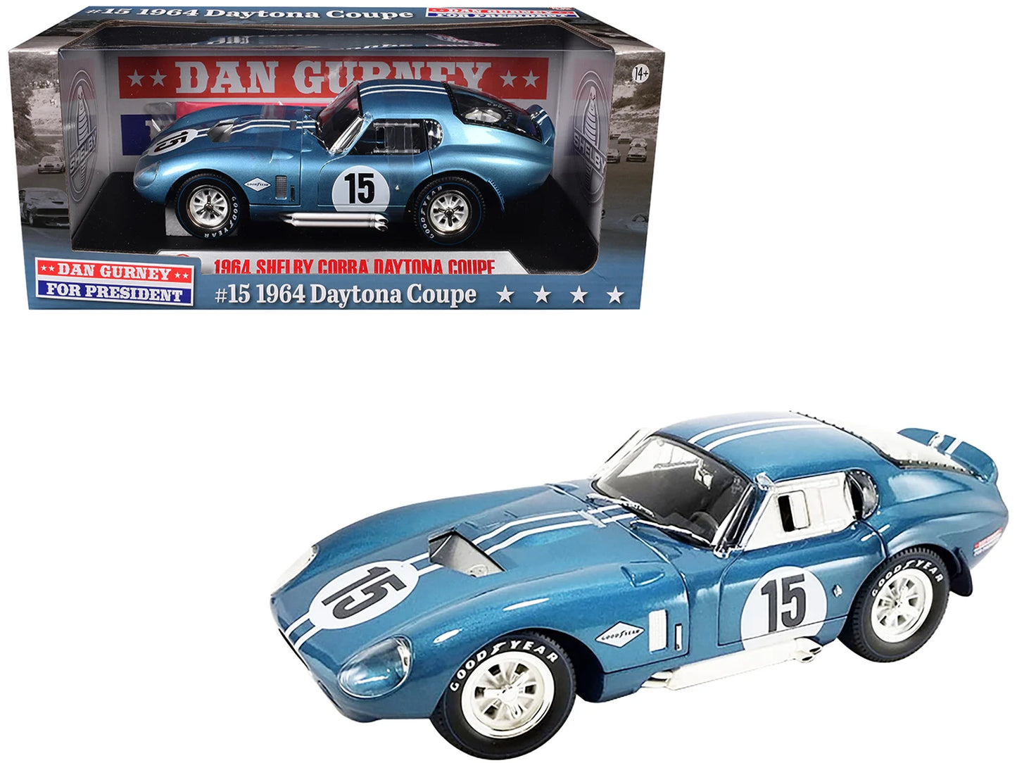 Shelby Cobra Daytona Coupe 1964 #15 - 1/18 ACME