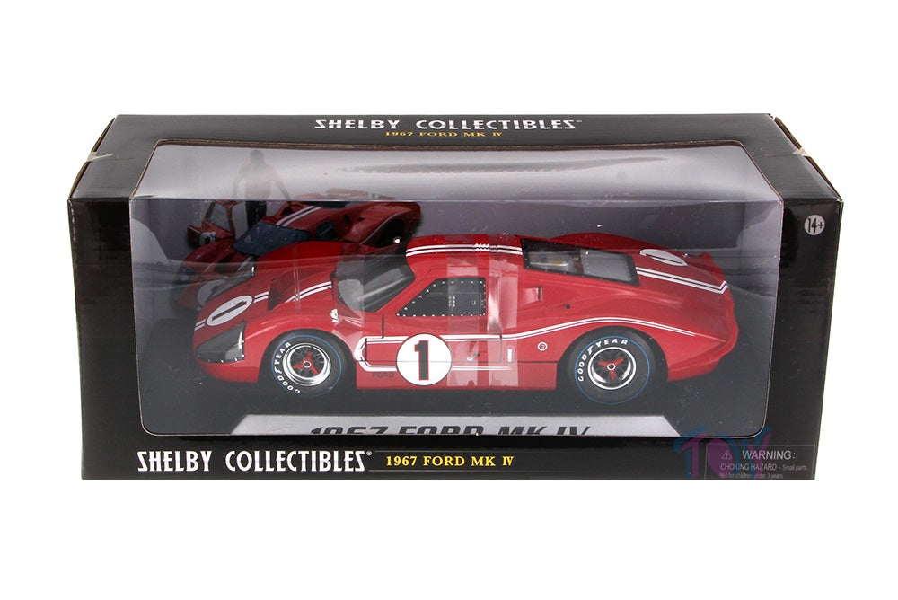 Ford MK IV 1967 rosu - 1/18 Shelby Collectibles