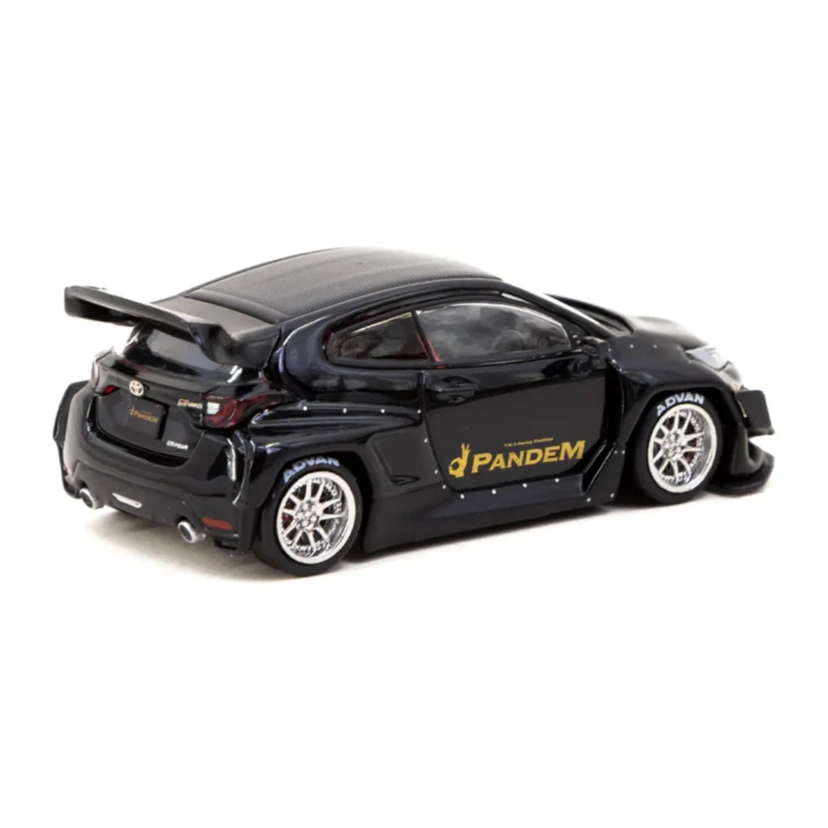 Toyota GR Yaris Pandem cu vitrina plexiglass - 1/64 Tarmac
