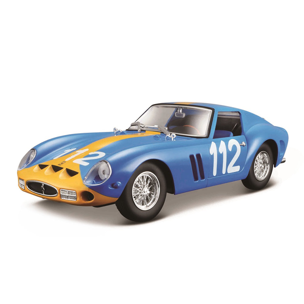 Ferrari 250 GTO albastru/galben Kit de asamblare 37 piese - 1/24 Bburago