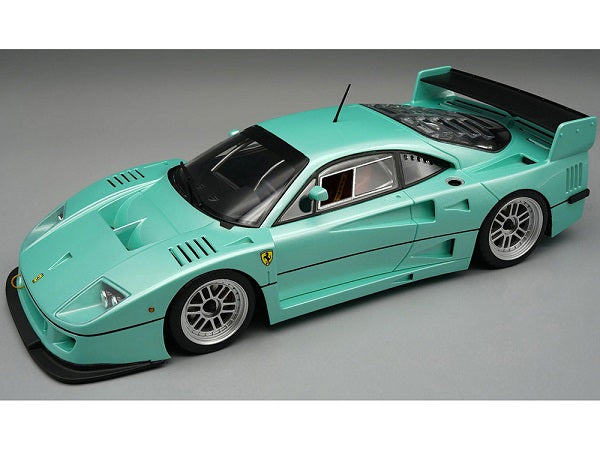 Ferrari F40 turquoise Editie limitata 40pcs cu vitrina plexiglass - 1/18 Tecnomodel