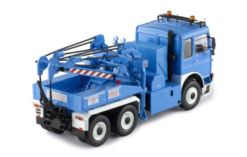 Camion MAN F8 26.281 albastru cu vitrina plexiglass - 1/43 Ixo Modelcars