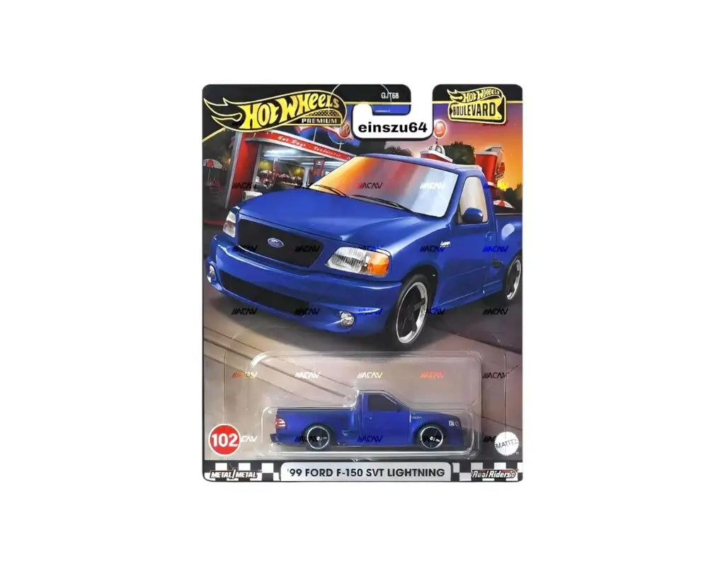 Masinuta Ford F-150 SVT Lightning 1999 - 1/64 HW Premium