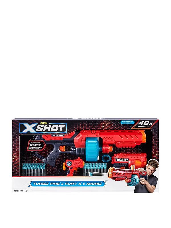 Blaster X-Shot Combo Pack Turbo Fire Fury cu 48 proiectile
