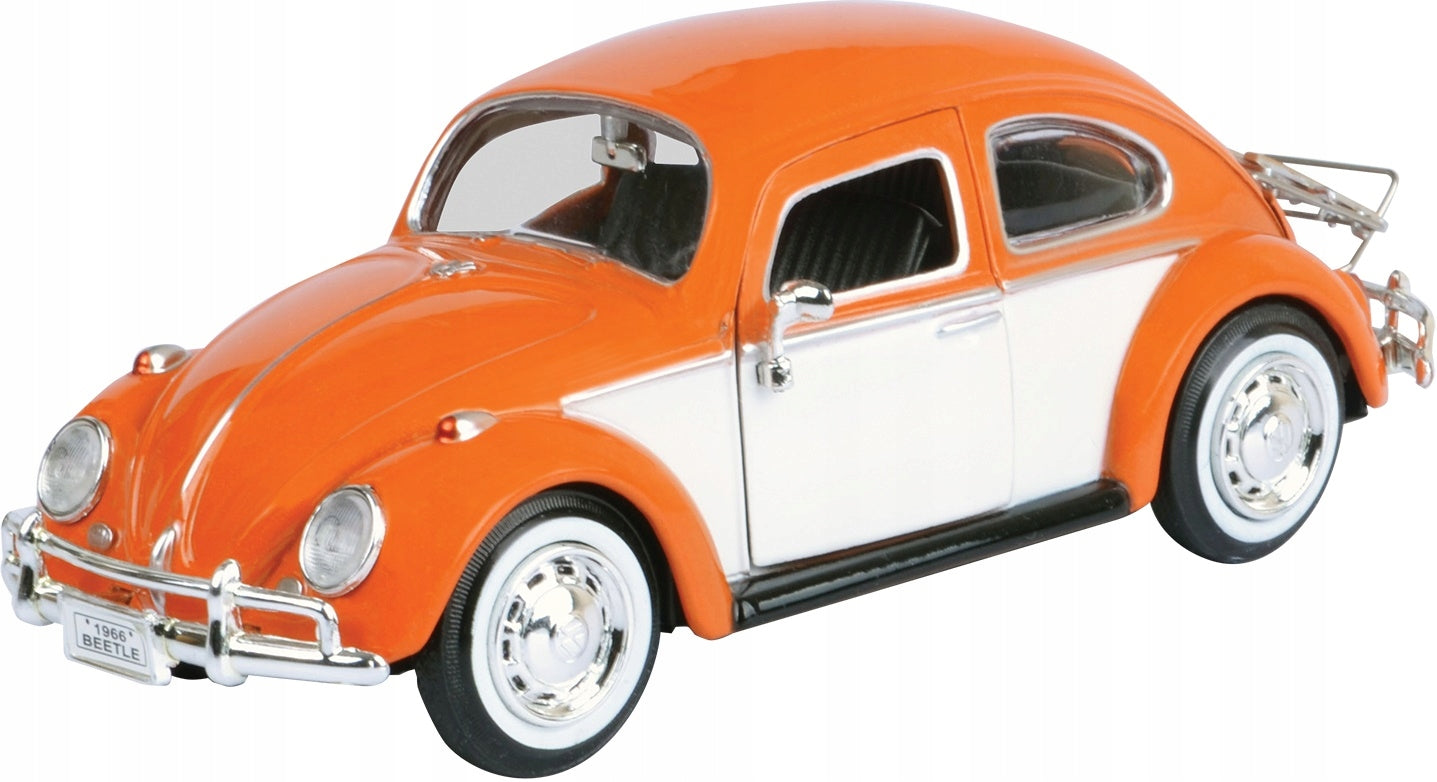 Volkswagen Beetle 1966 portocaliu - 1/24 Motormax