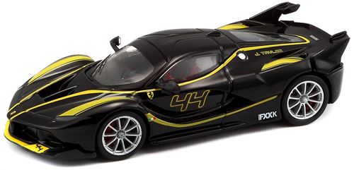 Ferrari Fxxk negru/galben #44 cu vitrina plexiglass - 1/43 Bburago Signature