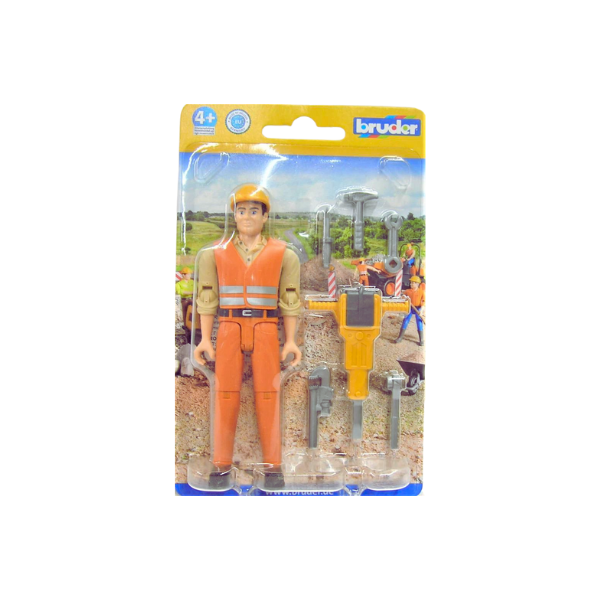 BRUDER 60020 - Figurina constructor cu picamer