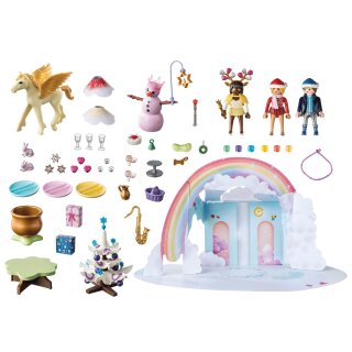 Playmobil Princess Magic 71348 - Calendar Craciun, Curcubeul printeselor