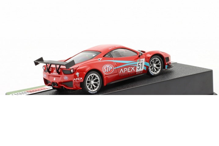 Ferrari 458 Italia GT3 Fia GT3 Silverstone 2011 cu vitrina plexiglass - 1/43 Altaya