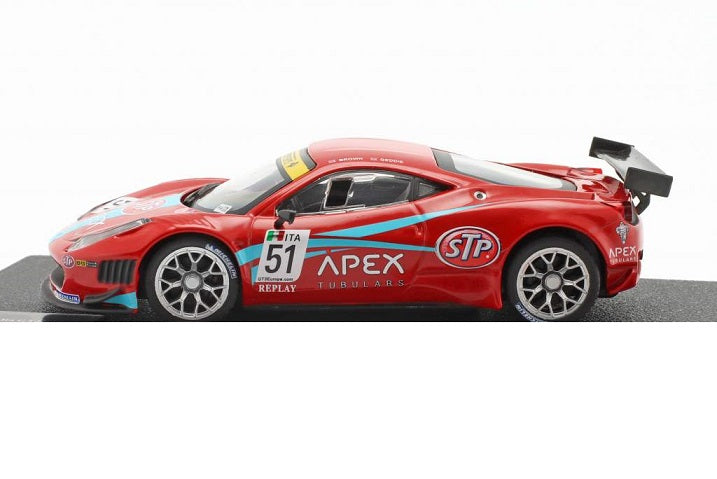 Ferrari 458 Italia GT3 Fia GT3 Silverstone 2011 cu vitrina plexiglass - 1/43 Altaya