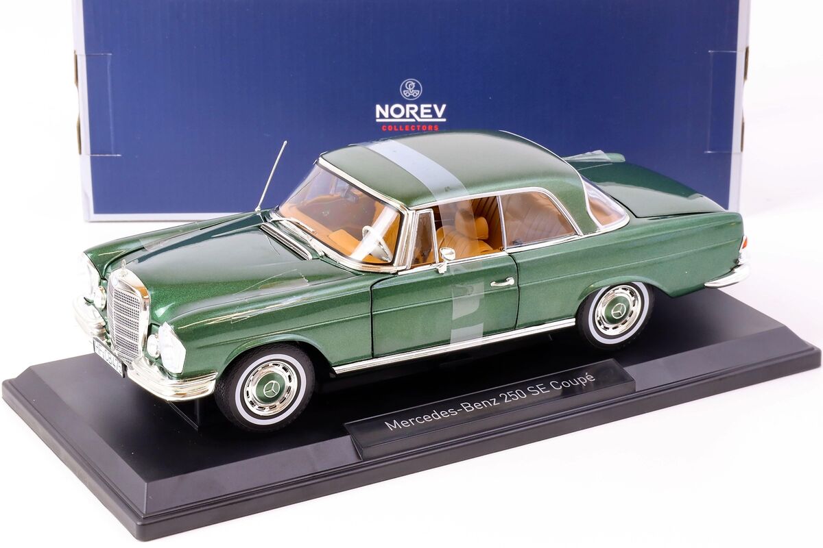 Mercedes-Benz 250 SE Coupe 1969 verde 1/1000pcs - 1/18 Norev