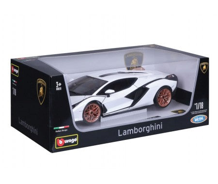 Lamborghini Sian alb/negru - 1/18 Bburago