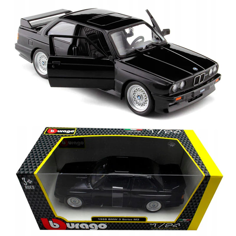 BMW M3 E30 negru - 1/24 Bburago