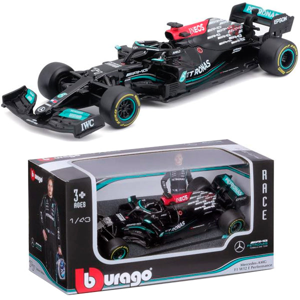 Formula 1 Valtteri Bottas Mercedes-AMG Nr.77 2021 - 1/43 de Bburago