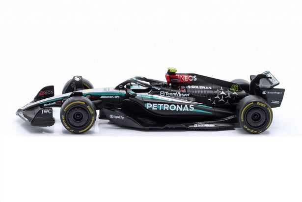 Macheta Formula 1 Lewis Hamilton Mercedes-AMG F1 W15 #44 Winner British GP Formula 1 2024 - 1/43 Bburago