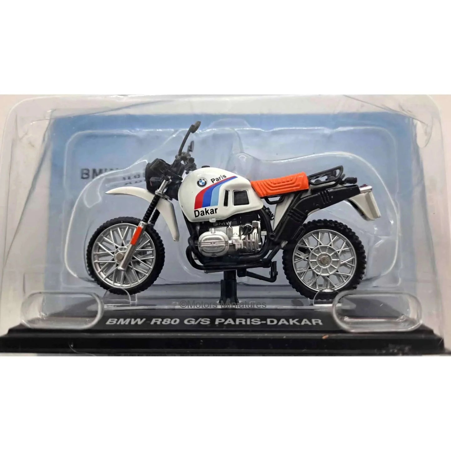 Macheta Motocicleta BMW R80 G/S Paris-Dakar - 1/24 Altaya
