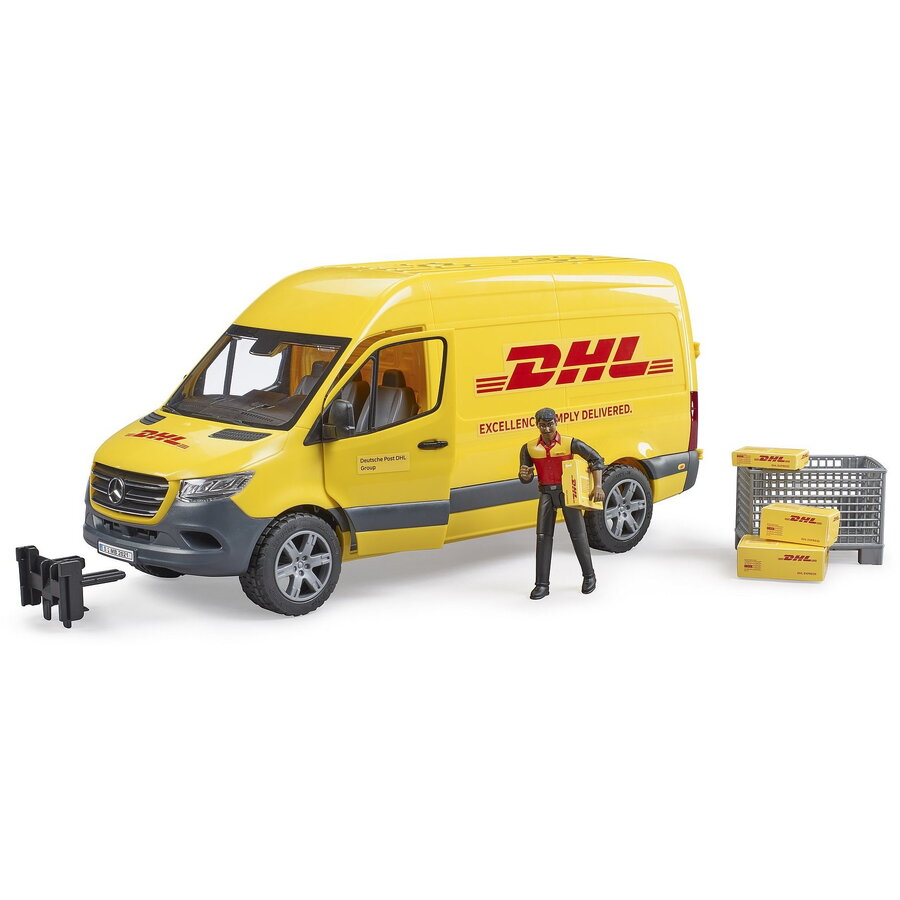 BRUDER 02671 - Mercedes Sprinter DHL cu sofer