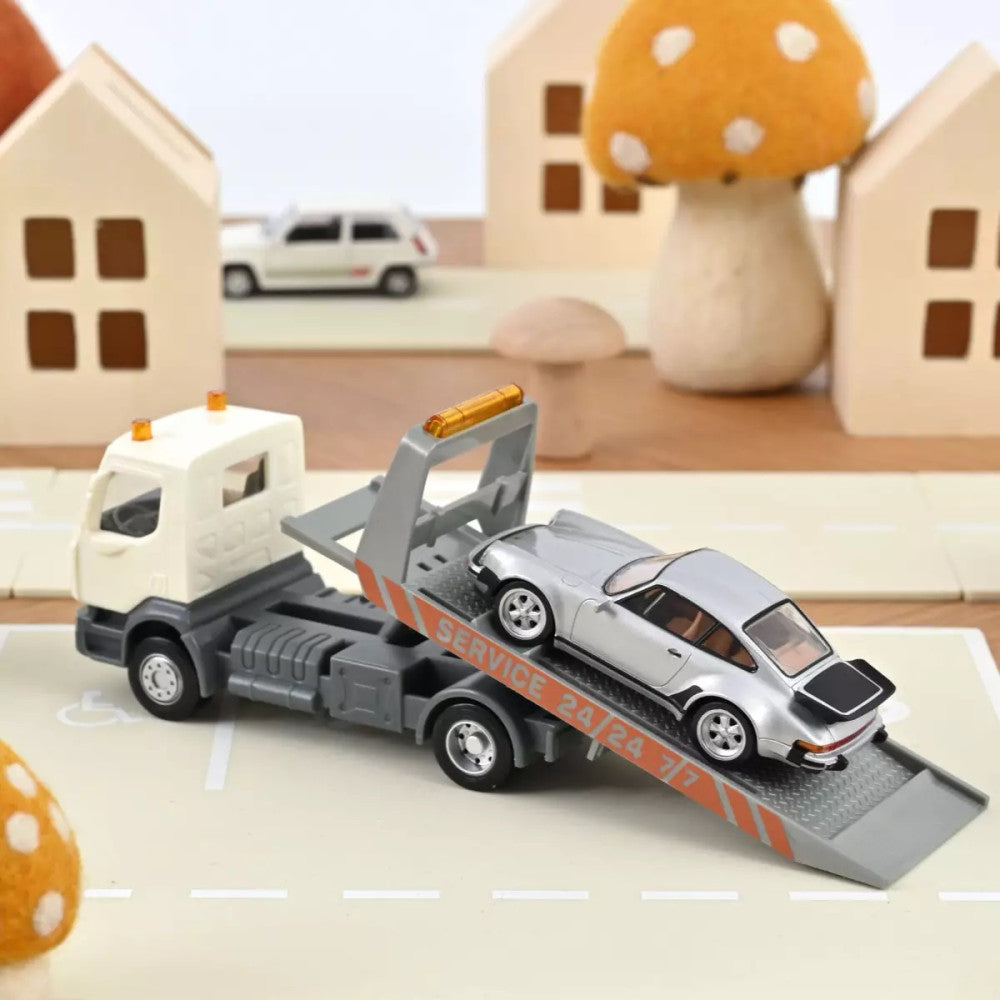 Camion Renault Platforma si Porsche 911 Turbo - 1/43 Norev