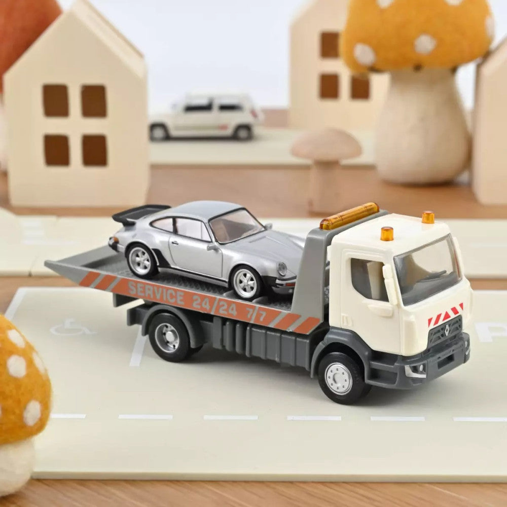 Camion Renault Platforma si Porsche 911 Turbo - 1/43 Norev