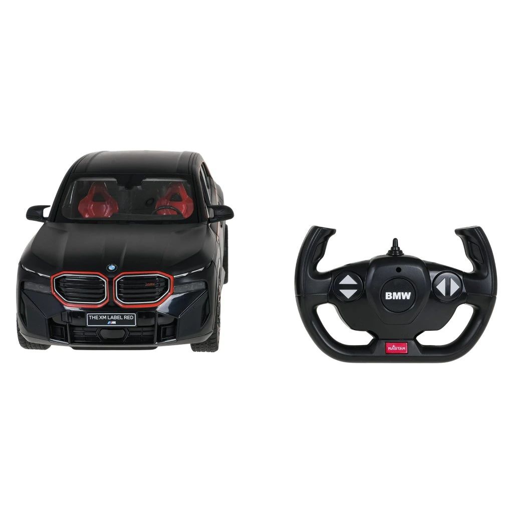 BMW XM negru/rosu cu telecomanda - 1/14 Rastar