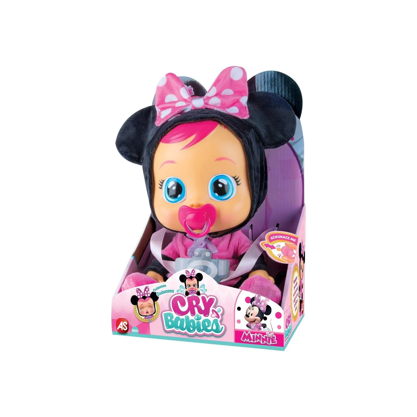 Papusa Bebelus CryBabies - Minnie Mouse